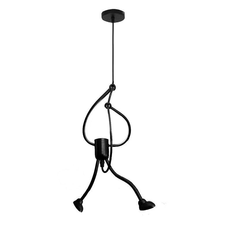 Nordic Simple Chandelier Restaurant Living Room Lighting Bedroom Creative American Style Little People Chandelier Art Home Lighting