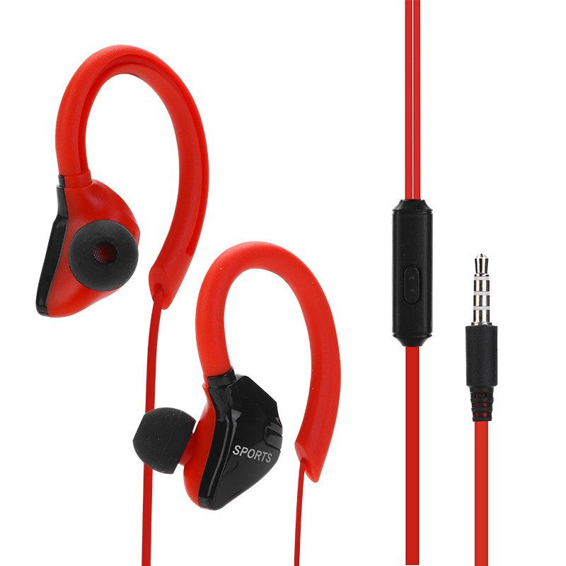SF-878 Phone Headphones With Microphone With Volume Adjusting Headphones Big Bull Horn Sports Ear-Hanging Running Headphones