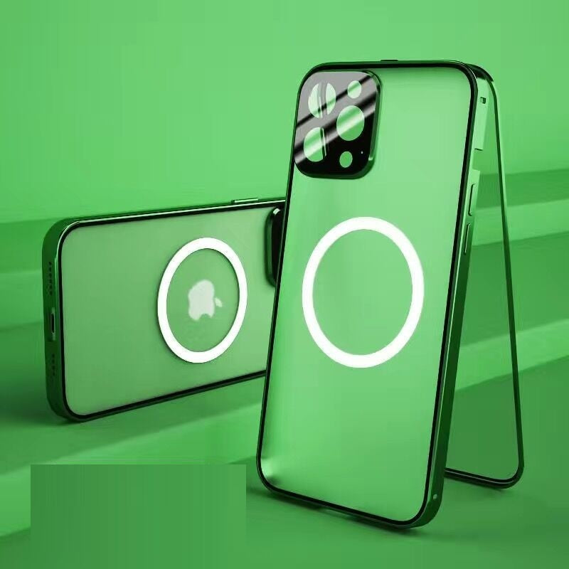 Applicable To Magneto Double-sided Full-body Magnetic Charging Metal Protective Cover