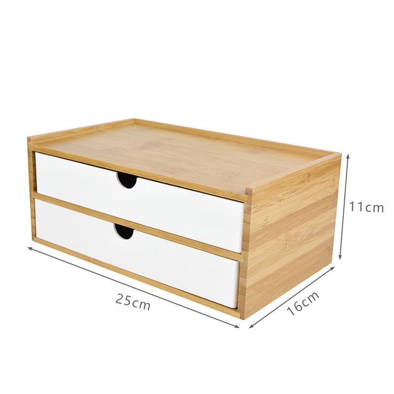 Multi-layer Storage Supplies Bamboo Board Storage Box Hotel Room Bathroom Dental Box Storage Box