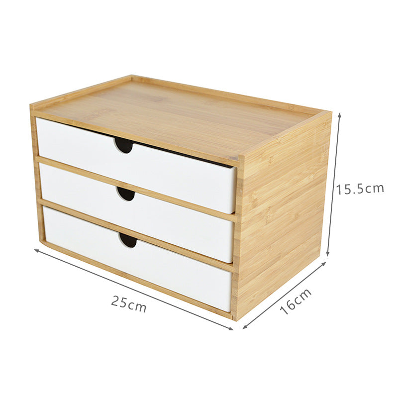 Multi-layer Storage Supplies Bamboo Board Storage Box Hotel Room Bathroom Dental Box Storage Box