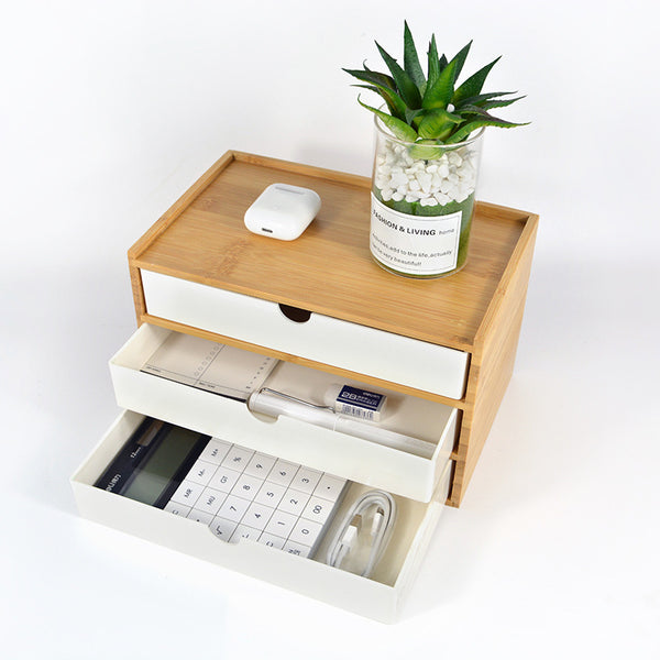 Multi-layer Storage Supplies Bamboo Board Storage Box Hotel Room Bathroom Dental Box Storage Box