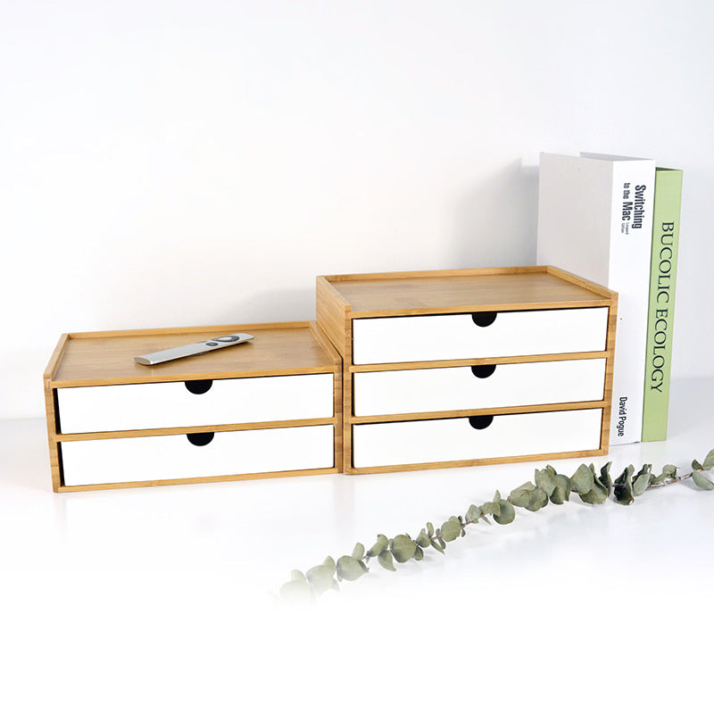 Multi-layer Storage Supplies Bamboo Board Storage Box Hotel Room Bathroom Dental Box Storage Box