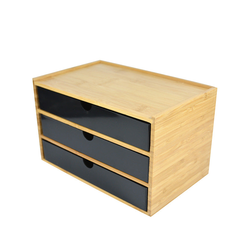 Multi-layer Storage Supplies Bamboo Board Storage Box Hotel Room Bathroom Dental Box Storage Box