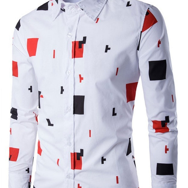 Mens Casual Long Sleeve Shirt