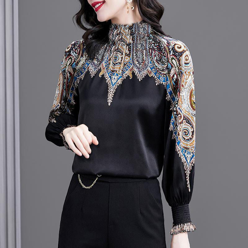 Women's Satin T-shirt Top Bottom Shirt
