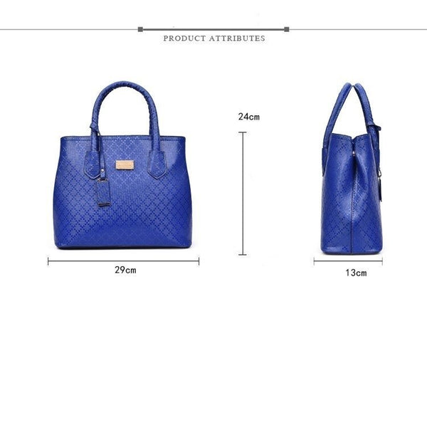 Women 6Pcsset Handbags Girls PU Leather Crossbody Bag Tote Casual Casual Bag Brand Designer Composite Messenger Bag Clutch Purse Wallet