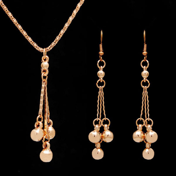 Earrings necklace jewelry set