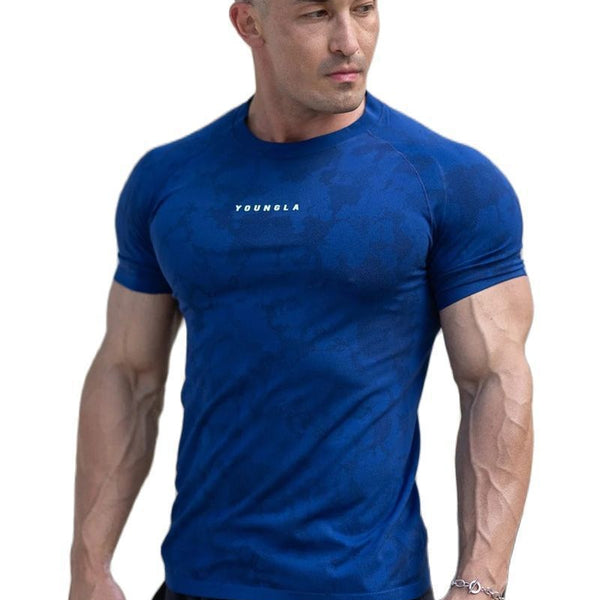 Workout Clothes Camouflage Sports T-shirt Men