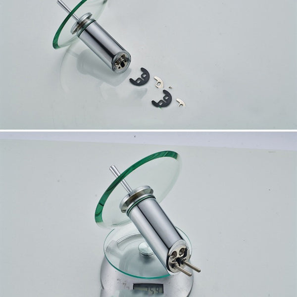Hardware Bathroom Hot And Cold Waterfall Faucet Household