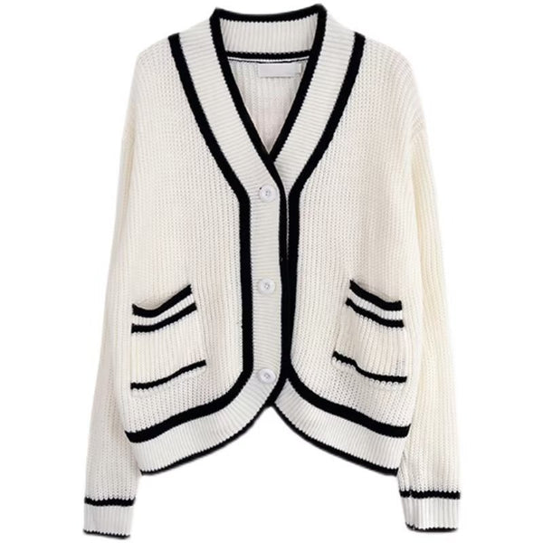 Mens Fashion Loose Sweater Cardigan Jacket
