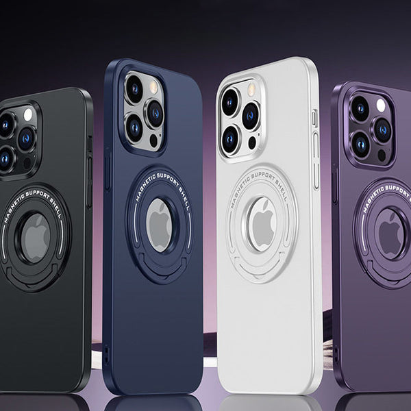 Applicable Bracket Shell New IPhone 13 Mobile Phone Shell Invisible Bracket Skin-friendly Magnetic Suction IPhone14 Protective Case Pro