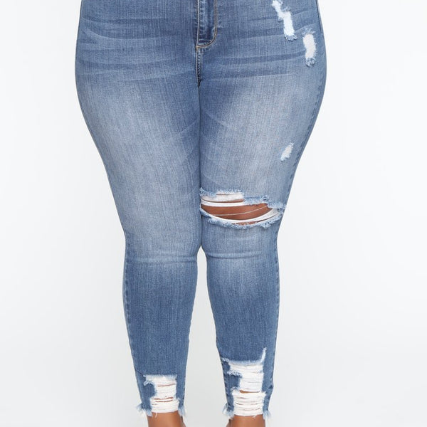 Stretch Ripped Women Plus Size Jeans Plus Size Jeans