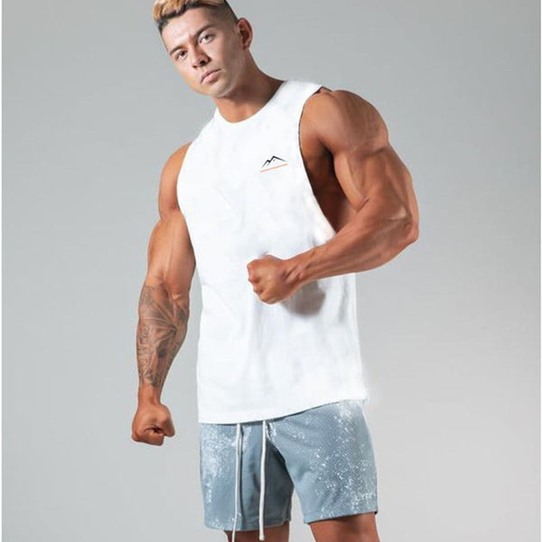 European And American Fitness Sports And Leisure Clothes Short-sleeved Men