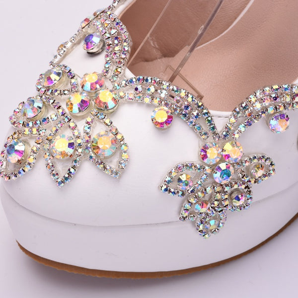 Rhinestone High Heel Shoes Women