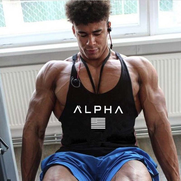 I-shaped Workout Clothes Muscle Training Sleeveless T-shirt
