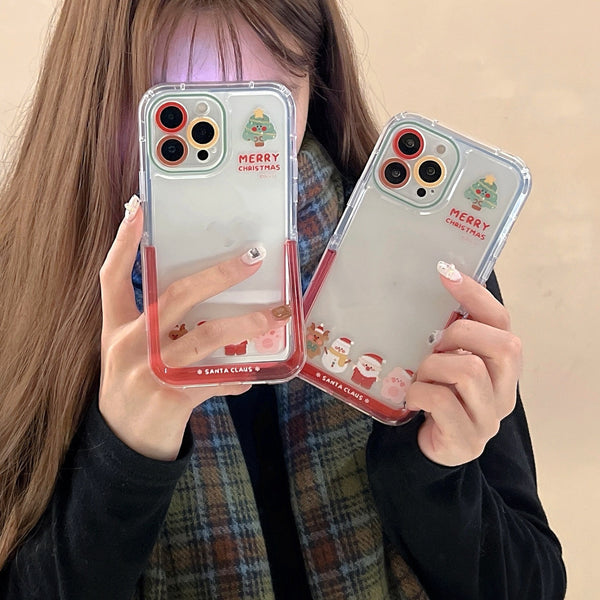 Christmas Bracket Mobile Phone Case Anti-fall