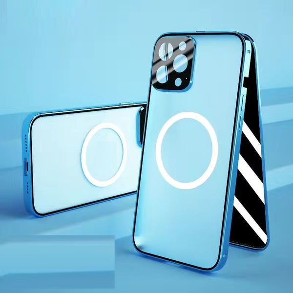 Applicable To Magneto Double-sided Full-body Magnetic Charging Metal Protective Cover