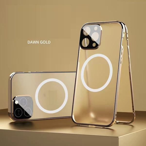 Applicable To Magneto Double-sided Full-body Magnetic Charging Metal Protective Cover