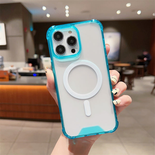 Creative Four-corner Drop-resistant Magnetic Phone Case
