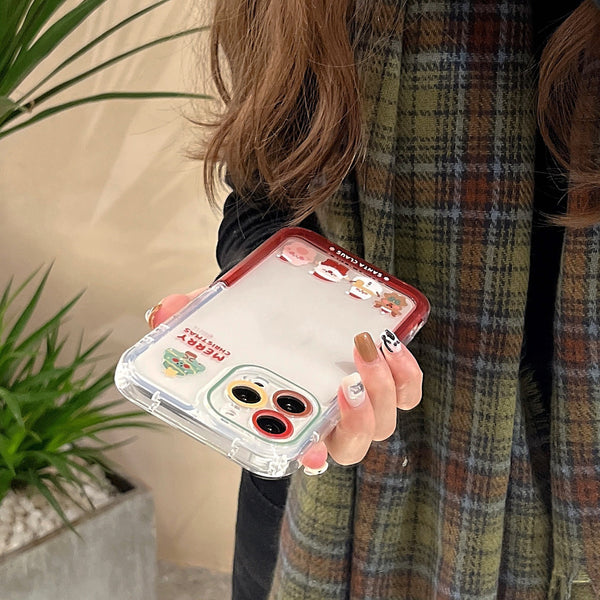 Christmas Bracket Mobile Phone Case Anti-fall
