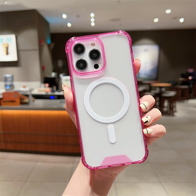 Creative Four-corner Drop-resistant Magnetic Phone Case