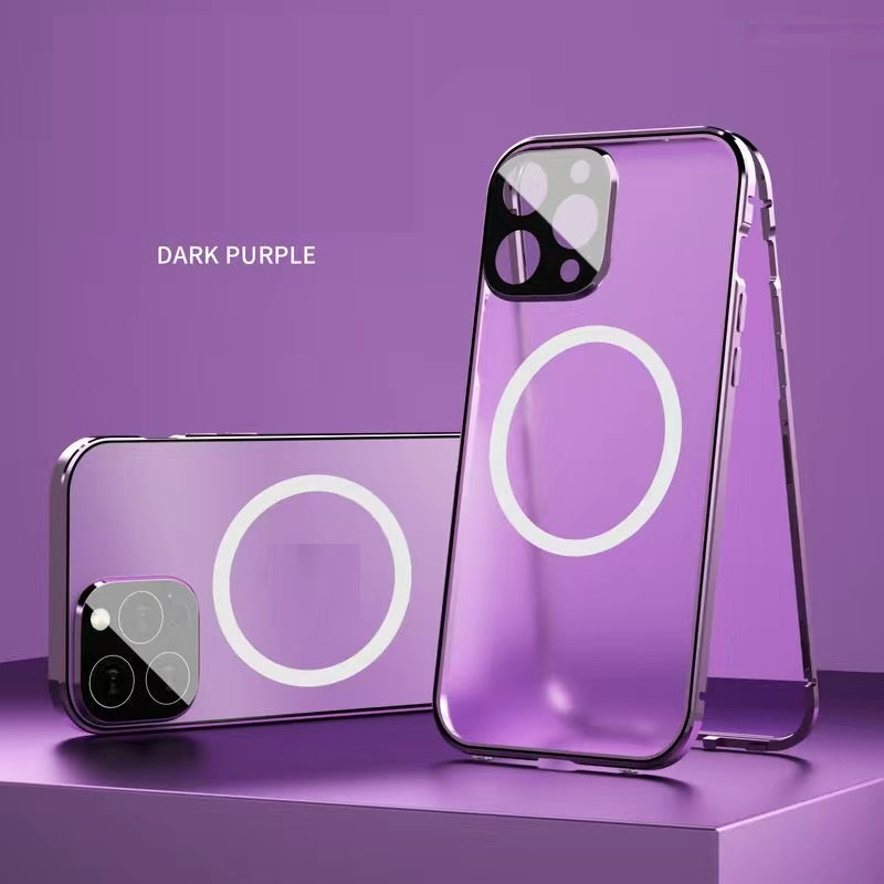 Applicable To Magneto Double-sided Full-body Magnetic Charging Metal Protective Cover