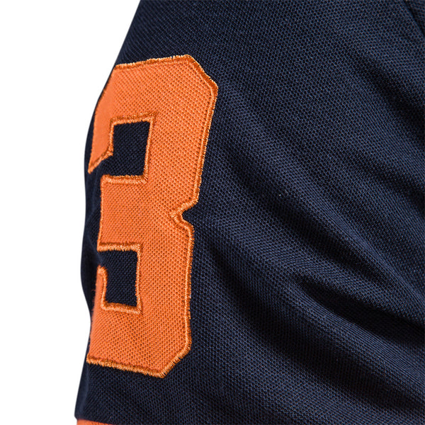 Explosions Fawn Embroidered Polo Shirt Short Sleeve Zhu Di Mesh Lapel Men&#039;s T-shirt