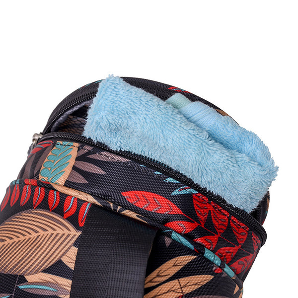 Yoga Mat Storage Bag Women&amp;#039;s Large Capacity Sports Fitness Yoga Canvas Large Flower Fabric