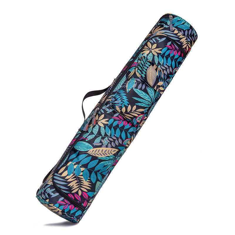 Yoga Mat Storage Bag Women&amp;#039;s Large Capacity Sports Fitness Yoga Canvas Large Flower Fabric