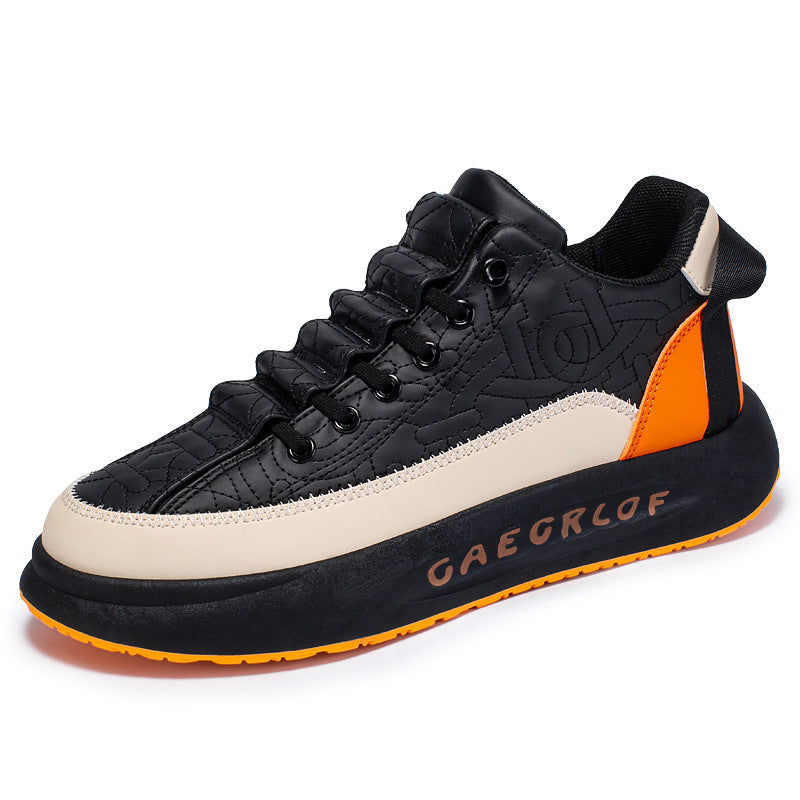 Canvas Men&#039;s Shoes 2023 New Summer Korean Style Fashionable Sports Casual Black Sneakers Men&#039;s Versatile Platform Fashionable Shoes