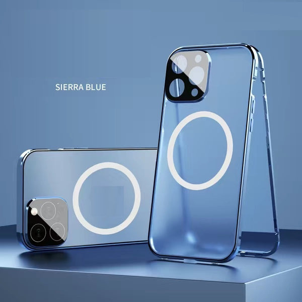 Applicable To Magneto Double-sided Full-body Magnetic Charging Metal Protective Cover