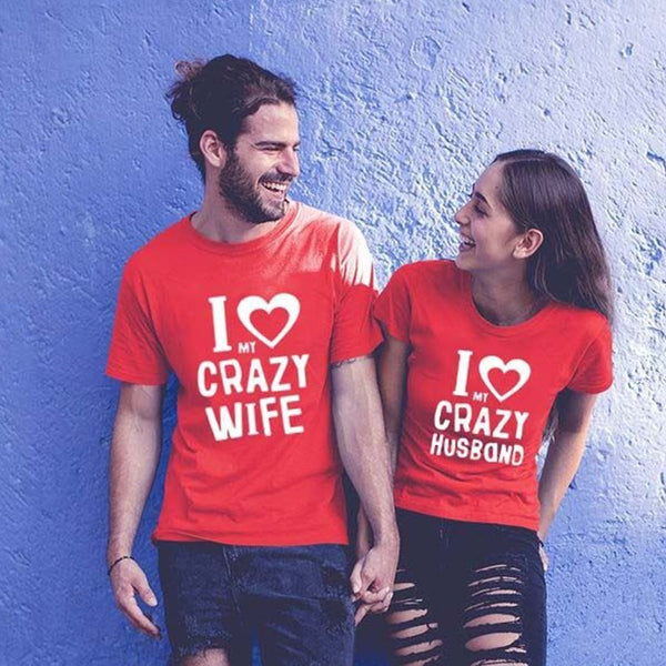 European And American Couples Short-sleeved T-shirts For Men And Women