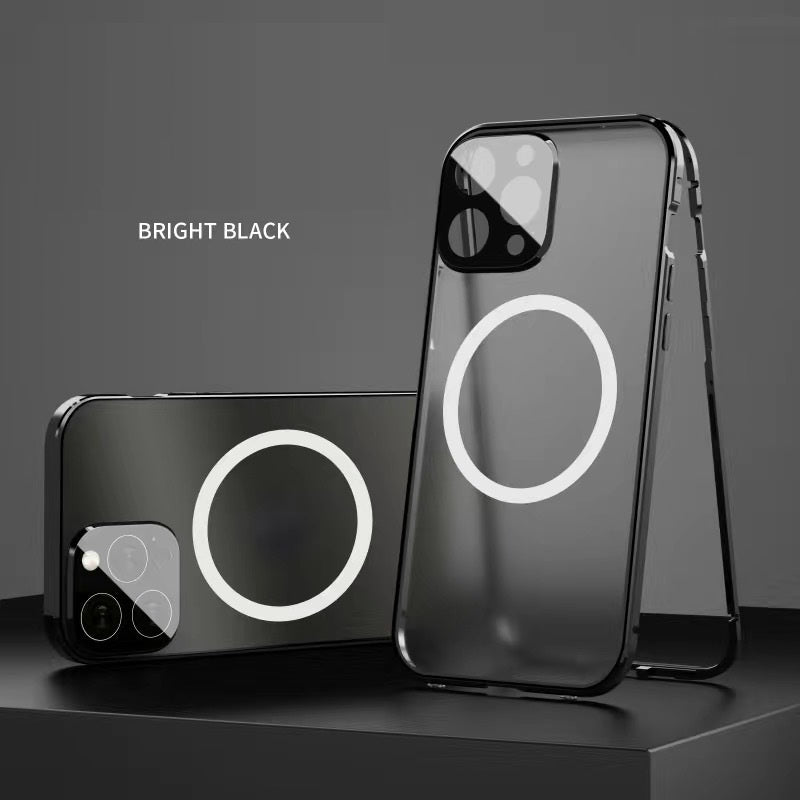 Applicable To Magneto Double-sided Full-body Magnetic Charging Metal Protective Cover