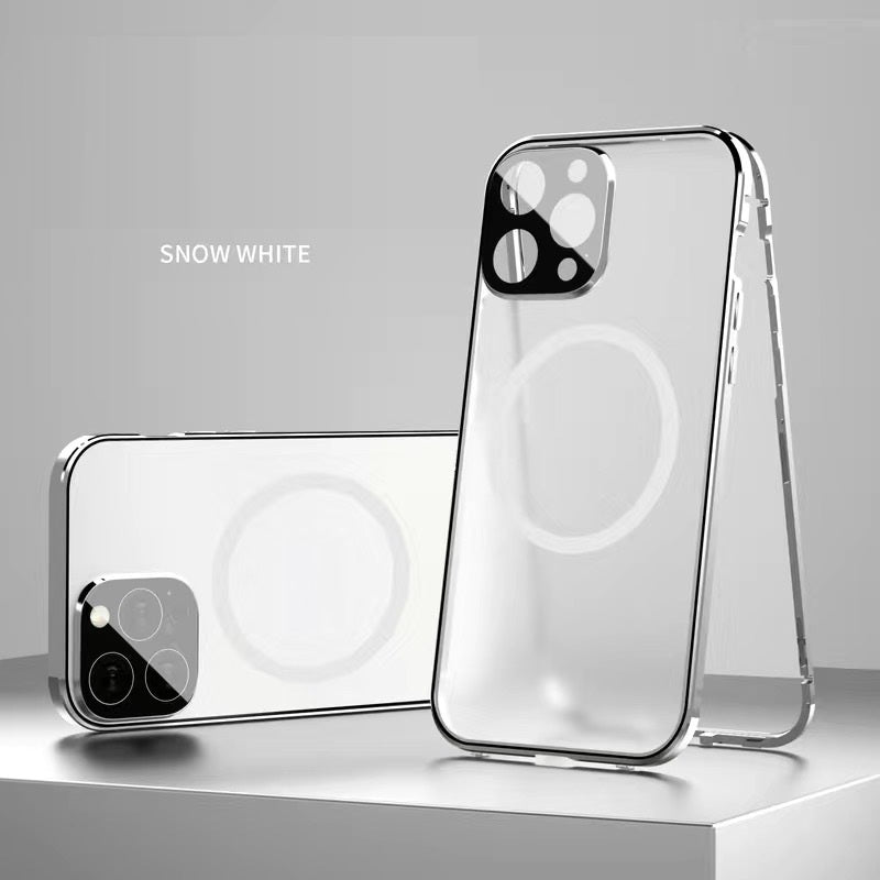Applicable To Magneto Double-sided Full-body Magnetic Charging Metal Protective Cover